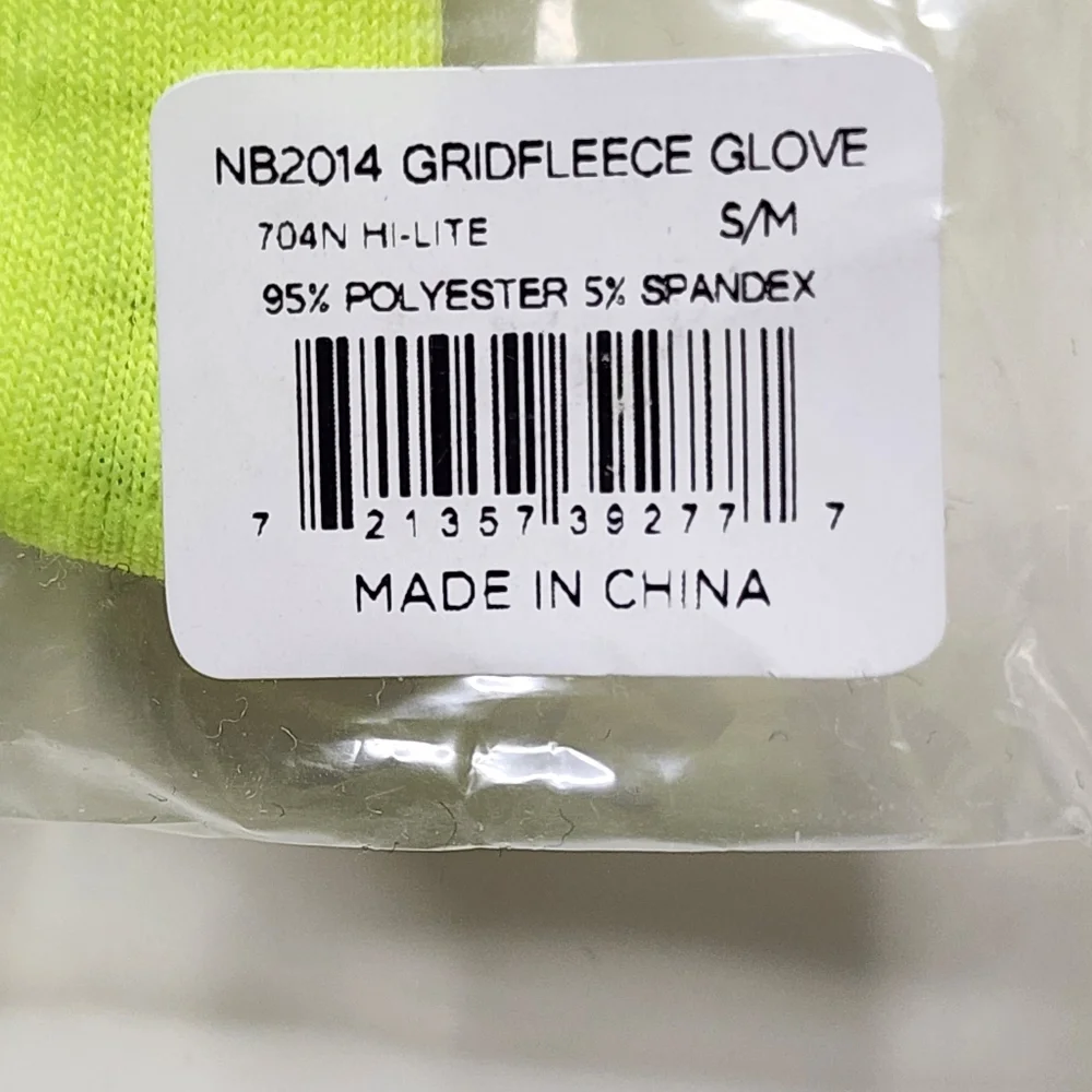 New Balance Grid Fleece Gloves S/M